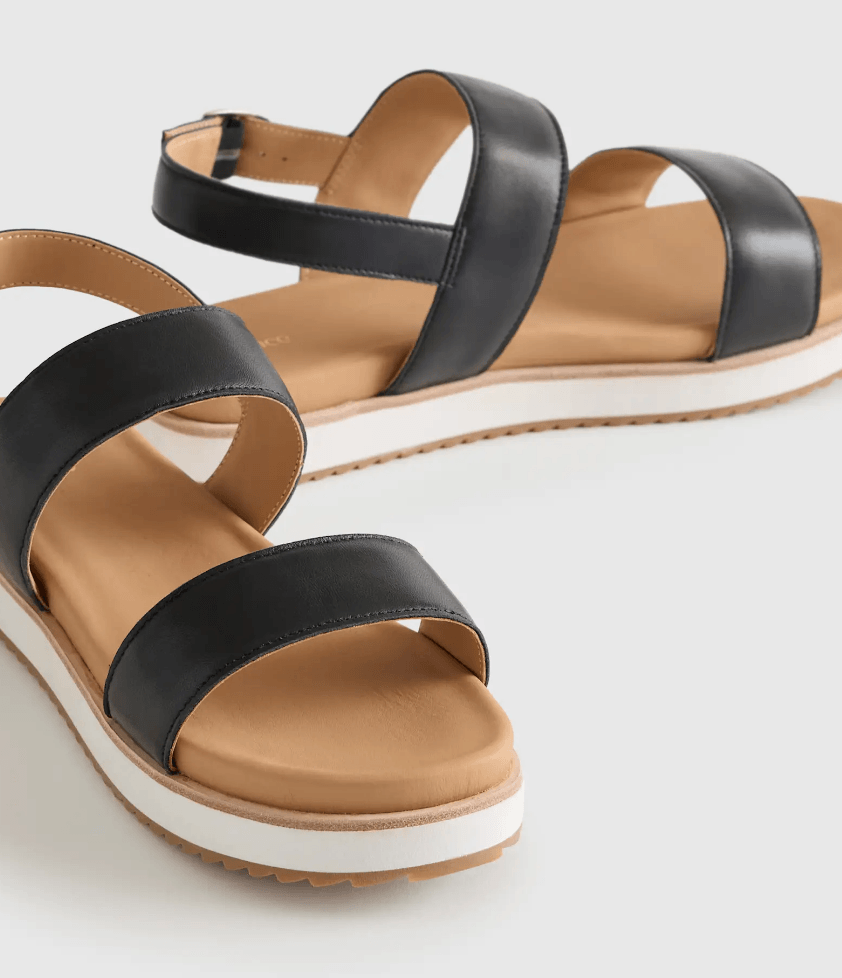 Italian Leather Platform Sandalcomfortable sandals for walking